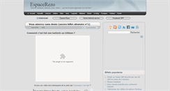 Desktop Screenshot of espacerezo.fr